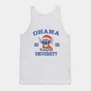 Ohana means family - Christmas Stitch Tank Top